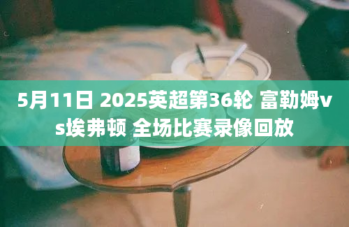 5月11日 2025英超第36轮 富勒姆vs埃弗顿 全场比赛录像回放