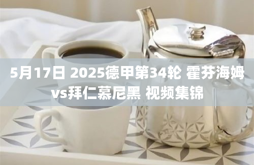 5月17日 2025德甲第34轮 霍芬海姆vs拜仁慕尼黑 视频集锦