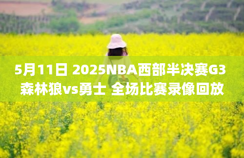 5月11日 2025NBA西部半决赛G3 森林狼vs勇士 全场比赛录像回放