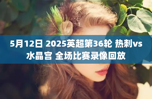 5月12日 2025英超第36轮 热刺vs水晶宫 全场比赛录像回放