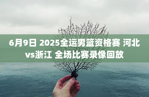 6月9日 2025全运男篮资格赛 河北vs浙江 全场比赛录像回放