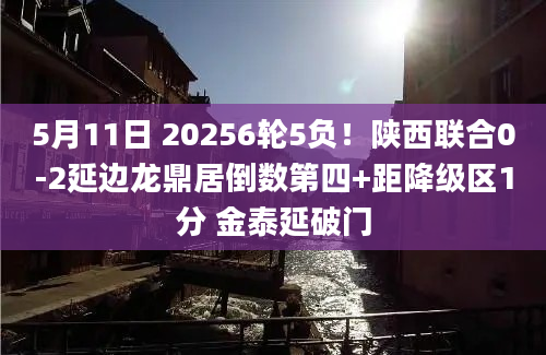 5月11日 20256轮5负！陕西联合0-2延边龙鼎居倒数第四+距降级区1分 金泰延破门