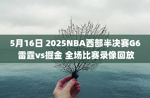 5月16日 2025NBA西部半决赛G6 雷霆vs掘金 全场比赛录像回放