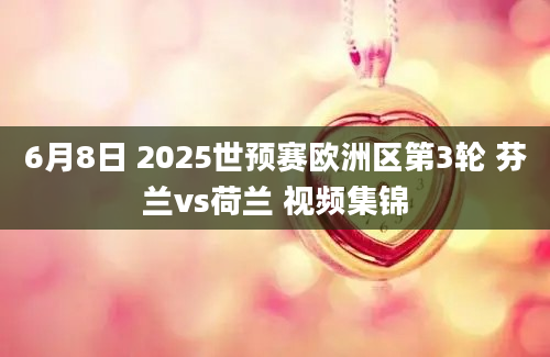 6月8日 2025世预赛欧洲区第3轮 芬兰vs荷兰 视频集锦