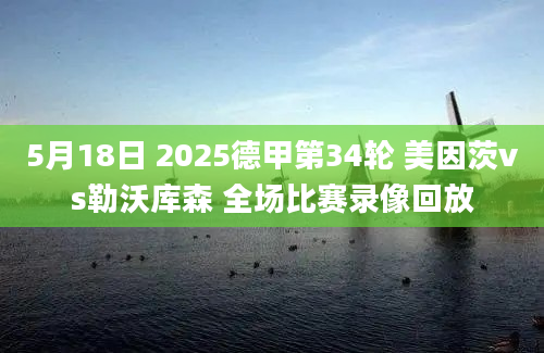 5月18日 2025德甲第34轮 美因茨vs勒沃库森 全场比赛录像回放