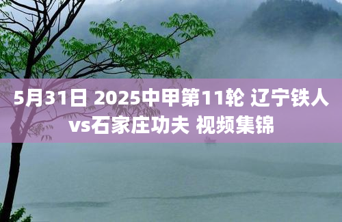 5月31日 2025中甲第11轮 辽宁铁人vs石家庄功夫 视频集锦