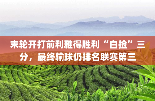 末轮开打前利雅得胜利“白捡”三分，最终输球仍排名联赛第三
