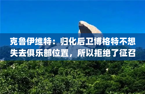克鲁伊维特：归化后卫博格特不想失去俱乐部位置，所以拒绝了征召