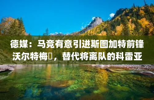德媒:马竞有意引进斯图加特前锋沃尔特梅徳,替代将离队的科雷亚