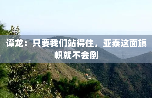 谭龙：只要我们站得住，亚泰这面旗帜就不会倒