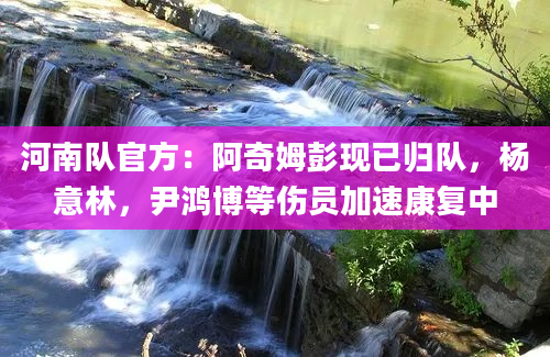 河南队官方：阿奇姆彭现已归队，杨意林，尹鸿博等伤员加速康复中