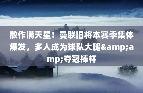 散作满天星!曼联旧将本赛季集体爆发,多人成为球队大腿&夺冠捧杯